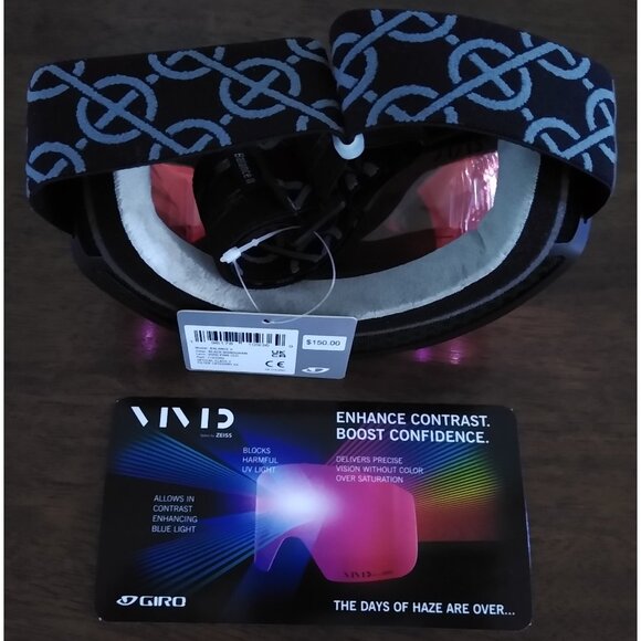 Giro Balance II Ski Snow Goggles Snowboard Black Monogram Vivid Pink - Picture 9 of 12